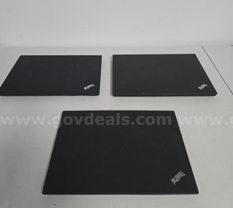 Lot of 3 Lenovo ThinkPad Laptops For Parts