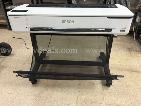 1x Epson SureColor SC-T5170 Wide Format Printer 36" Large Format Plotter Powers On w/ Ink