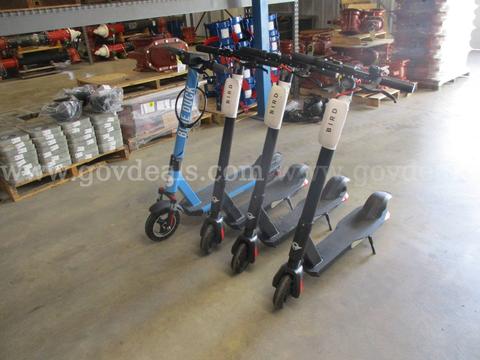 Set of 4 electric scooters