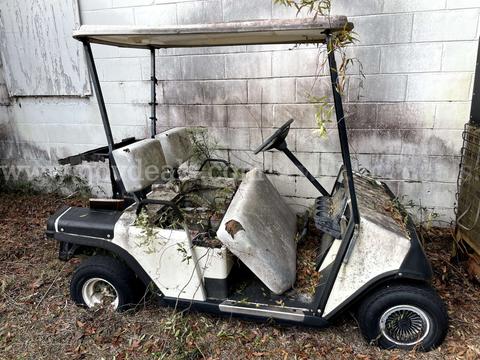 E-Z-Go White Golf Cart