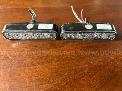 Whelen Ion R LED Emergency Lights (2) | 4" Red | P/N 01-066C747-50F | Pulled from Service Vehicle | Shipping Available