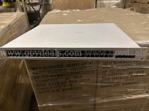A lot of 10 Cisco Meraki MS220-48FP Cloud-Managed 48-Port PoE Gigabit Switch UNCLAIMED