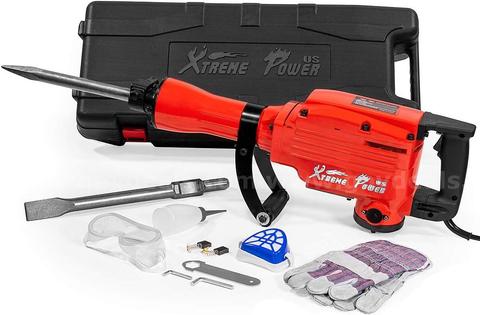 FREE SHIPPING - 2200W Electric Demolition Jack Hammer w/ Flat & Point Chisels