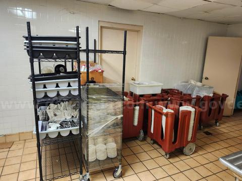 Lot of Miscellaneous Kitchen equipment and serving items
