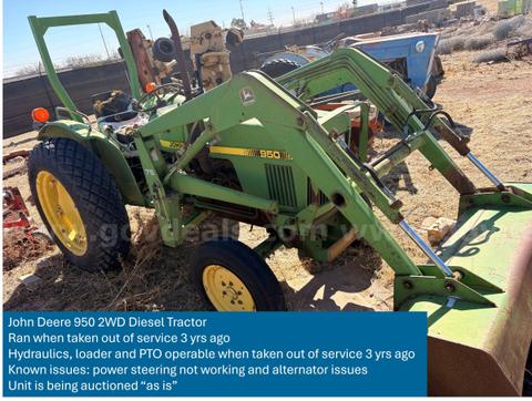 John Deere 950 2WD Diesel Tractor