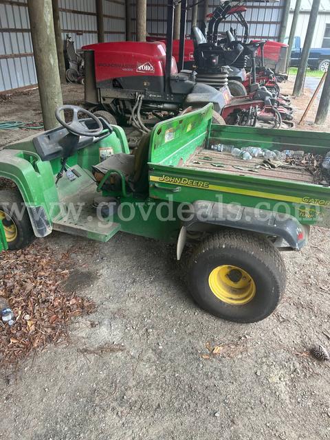 Lot of (2) John Deer Turf Utility with Manuel Dump beds