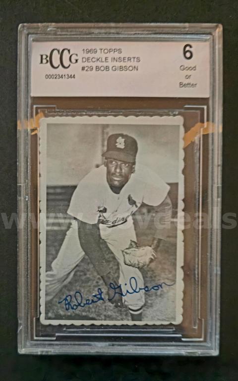 1969 TOPPS BOB GIBSON BASEBALL CARD