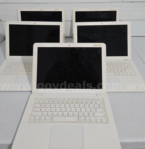 Lot Of 5 Apple MacBooks A1342