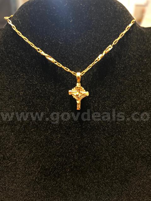 24k Gold, Dainty Link Bracelet W/ Cross Pendant SET! Read⬇️