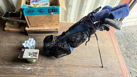 Callaway women's club set, bag, balls, tees, extra bag, Big Bertha drivers and m