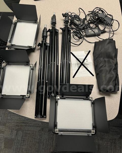 Photography & Video Bundle - LED Lighting, Camera Tripod, Backdrop Cloth