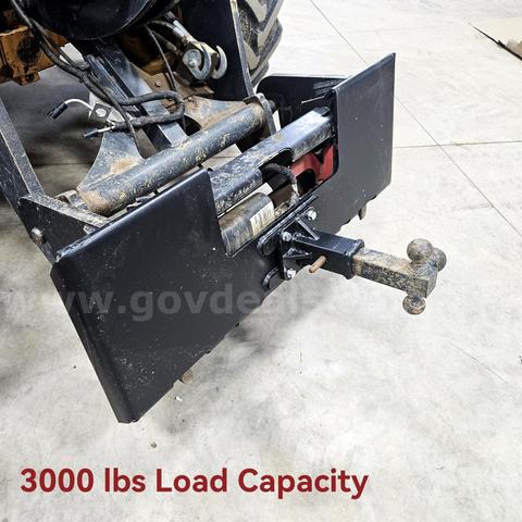 FREE SHIPPING - NEW 3/8" Skid Steer Mount Plate w/ 2" Removable Receiver Hitch