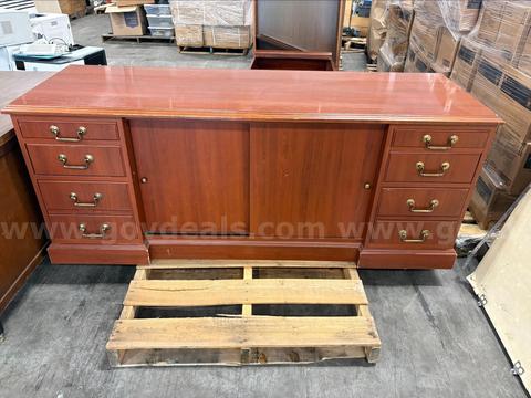 WOODEN CREDENZA (72"L X 24"W)