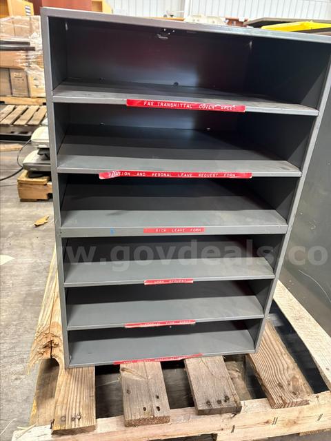 (2) METAL ORGANIZERS (25IN H X 17IN W X 14IN D)