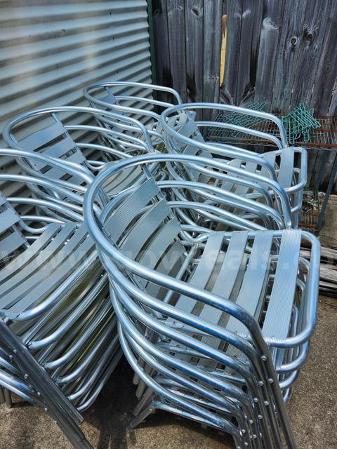 LOT OF (30) OUTDOOR ALUMINIM CHAIRS