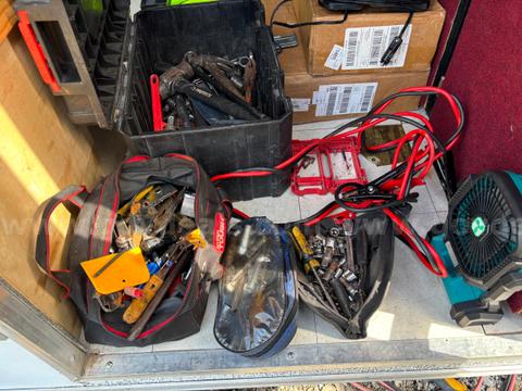 Assorted tools and closet storage