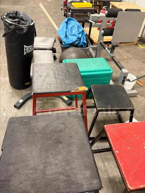 ONE LOT OF EXCERCISE EQUIPMENT