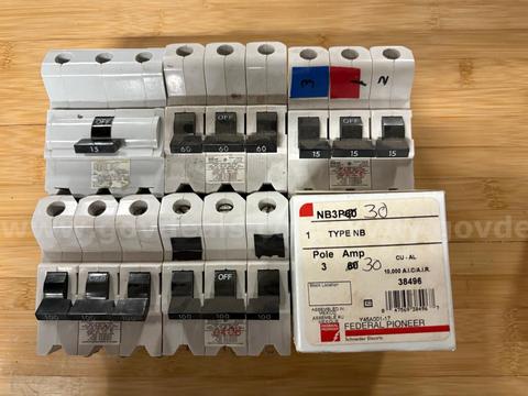 3 Phase Bolt on Breakers for Federal Pioneer panels