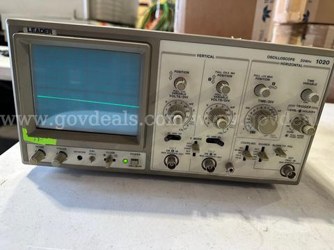 Leader 1020 Analog Oscilloscope 20MHz Dual Channel CRT