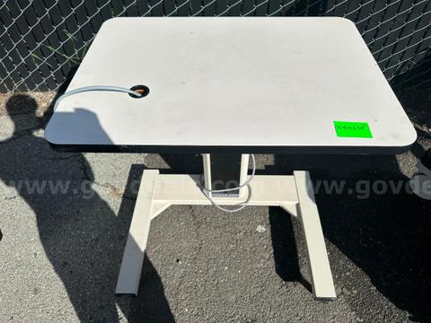 Power-Med medical-grade height-adjustable overbed