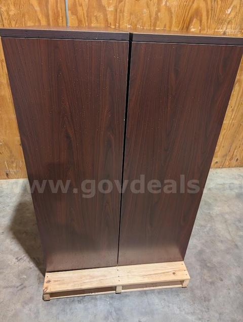 2 used large Brown File Cabinets
