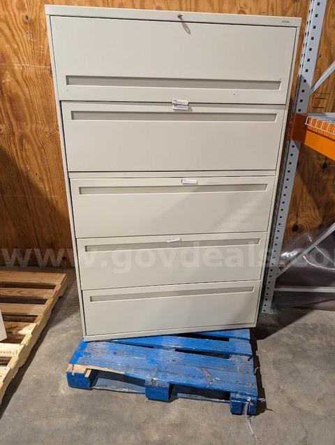 1 used lg white file cabinet