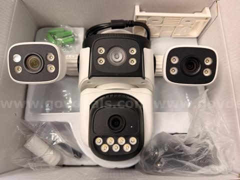 FREE Shipping - New Triple Lens WiFi PTZ Security Camera 2K 360 View Auto Tracking Two-Way Audio