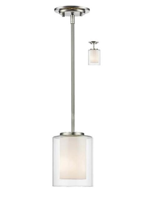 Brand New Z-Lite Willow 5" Wide Mini Pendant / Semi-Flush Ceiling Fixture - Shipping Available