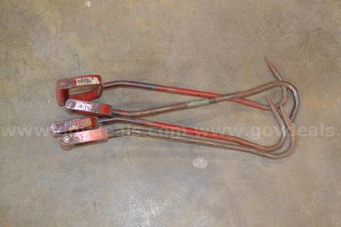 LOT OF (4) FOUR HAY BALE HOOKS