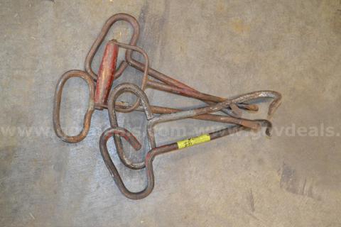 LOT OF (5) FIVE HAY BALE HOOKS