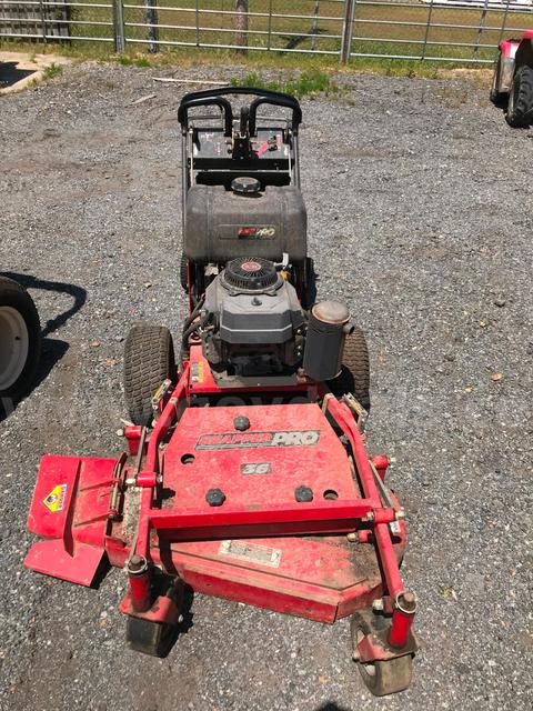 SNAPPER PRO 36" DECK STAND ON LAWN MOWER.