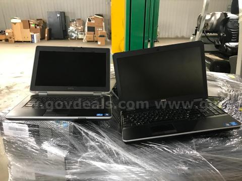 LOT OF LAPTOPS, COMPUTERS, ALL IN ONES AND MISC. ELECTRONICS ON FOUR PALLETS.