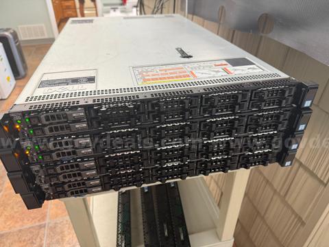 Lot of 4 Dell EMC VxRail E460F Nodes β 64 Cores / 128 Threads Total, 512GB RAM Combined, Enterprise SSD Storage