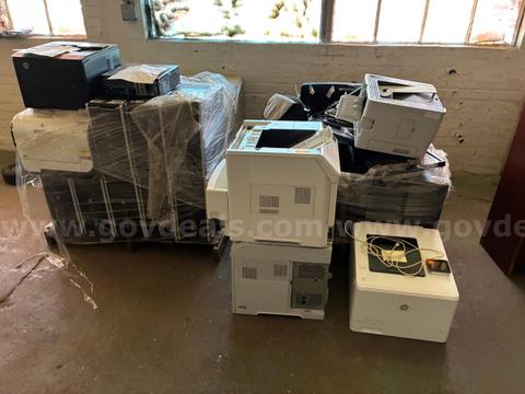 (16) Printers, (6) Monitors, (18) CPU