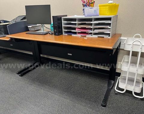 Lot of Fourteen 6 FT. Study Tables X.T.11