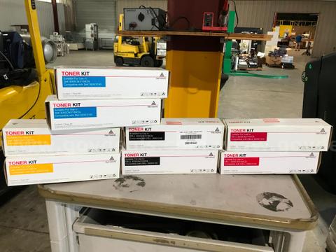 LOT OF ASSORTED TONERS ON ONE PALLET.