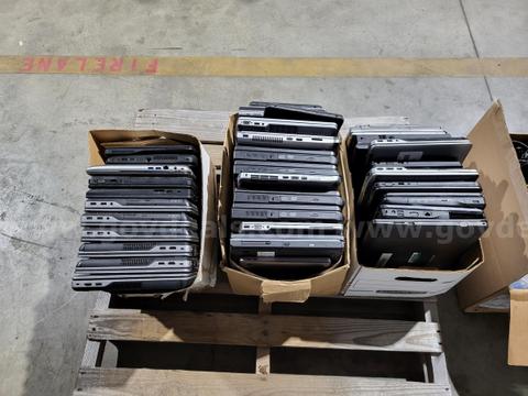 LAPTOPS ON ONE PALLET IN 3 BOXES