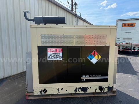 Kohler 50kW LP Standby Generator Model 50RZGB Only 694 Original Hours on GM 5.0L
