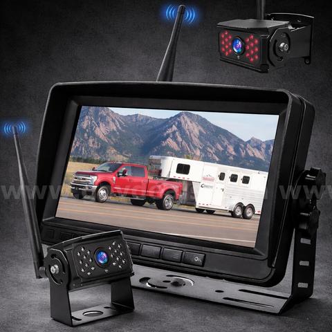 FREE Shipping NEW Wireless Backup Camera System 7" HD Monitor 4CH BSD Alert