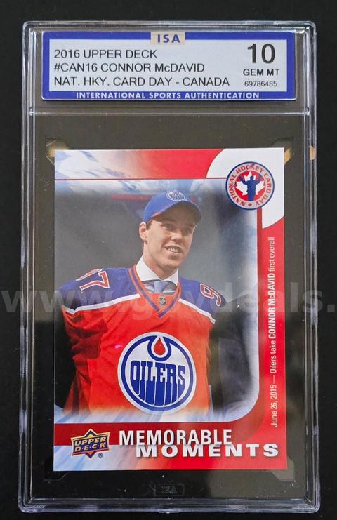 2016 UPPER DECK #CAN16 CONNOR McDAVID NAT HKY CARD DAY - CANADA