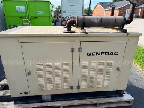 Generac 35kW Commercial Standby Generator – 120/240V Single Phase – GM Vortec Engine – 473.5 Hours