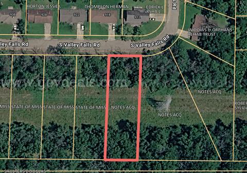 Three (3) Vacant Lots on S. Valley Falls Road, Jackson, MS / A Total of Just Under 2 Acres