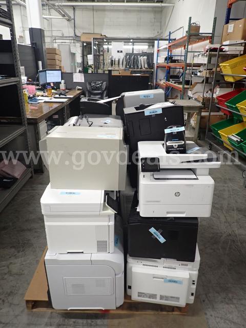Pallet of Various Printers Tested Good
