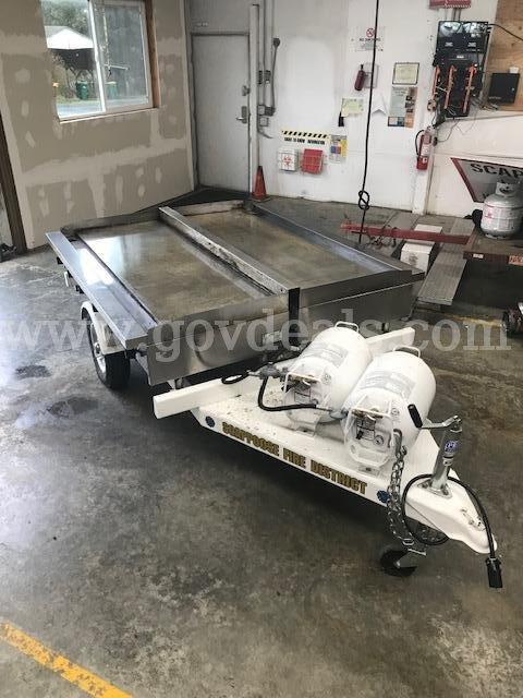 Propane Fired Grill Trailer