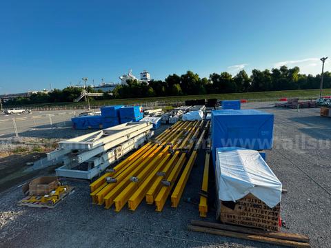 Hoist System, Eurocrane Electric Wire Rope, w/ SEW-Eurodrive Motor, & Structural Supports, UNUSED