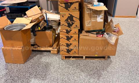 Two pallets new open box some used car parts various models, Motorcraft, Ford Na