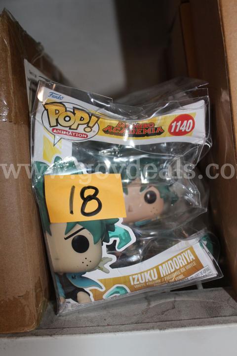 Funko Pop! Animation My Hero Academia #1140 Izuku Mmidoriya Vinyl Figure - government surplus lot currently bid at $1 in Garland, TX
