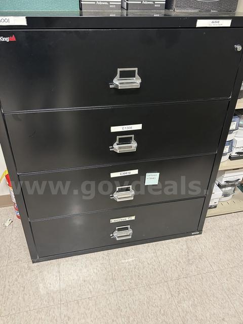 Fire King Black Fireproof File Cabinet