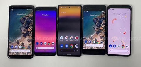 Mixed Lot of 5 Google Pixel Android SmartPhones