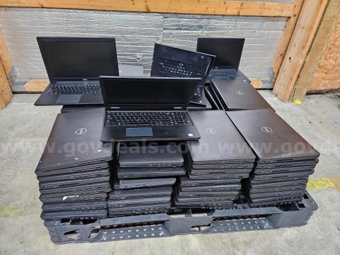 Laptops - Lot of 109 Dell Laptops / Mixed Models ✅